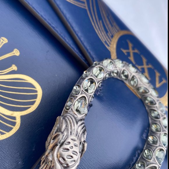 Gucci Dionysus Hand Painted Shoulder Bag in Blue - Picture 10 of 14